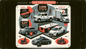 Robo de autos en México se incrementa. Imagen creada con IA