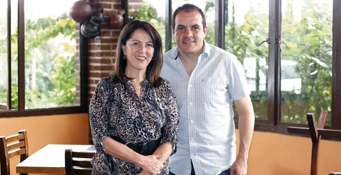 Margarita González y Cuauhtémoc Blanco.