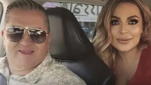 El alcalde Jaime Cruz y su esposa Brenda Marisol Montañez.