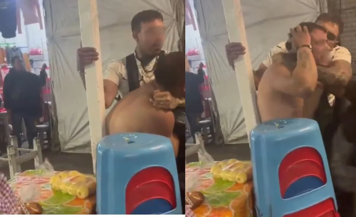 Hombre arranca parte de la oreja a rival durante pelea.