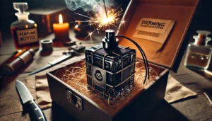 Cuidado con los perfumes bomba. Imagen creada con IA
