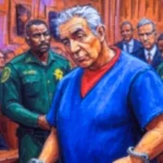 Ilustración de Caro Quintero durante la audiencia.