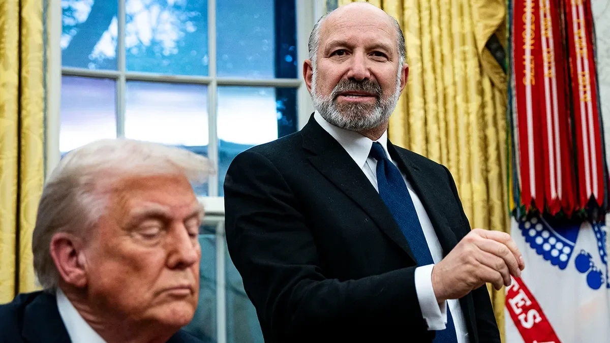 Trump con Howard Lutnick.