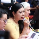 La activista Sandra Domínguez.