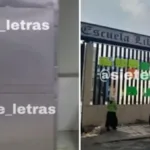 Las gavetas y la escuela donde se encontraron los cadáveres.