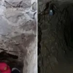 El túnel usado para el huachicol se derrumbó.