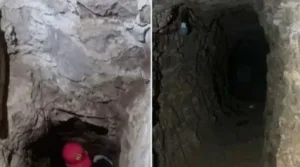 El túnel usado para el huachicol se derrumbó.