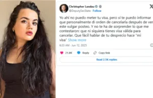 Melissa Cornejo no tenía visa, y parece que nunca la tendrá.