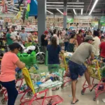 Compras de pánico en Acapulco, Guerrero.