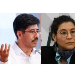 Hugo Aguilar y Lenia Batres.