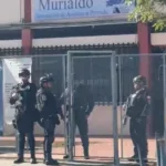 Elementos policiacos en la zona del secuestro.