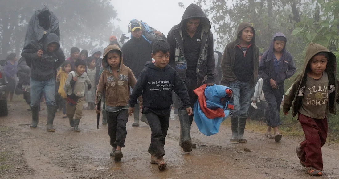 Desplazados en Chiapas.