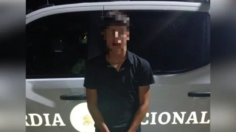 El menor detenido.