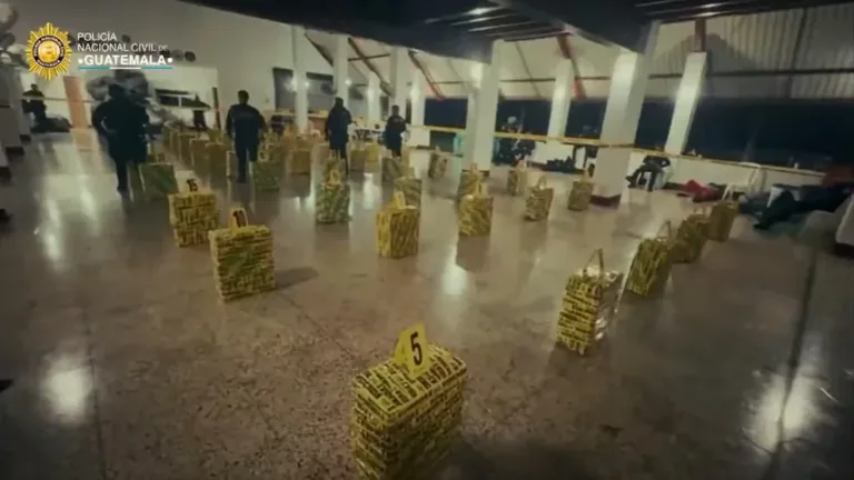 1.7 toneladas de cocaína fueron decomisadas en Guatemala.