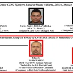 Parte de los individuos sancionados del CJNG.