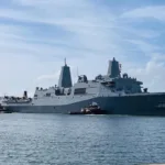 Buques de Esstados Unidos en el mar Caribe.