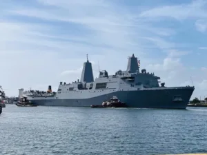 Buques de Esstados Unidos en el mar Caribe.