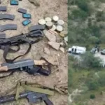 El enfrentamiento y las armas decomisadas.