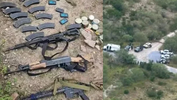 El enfrentamiento y las armas decomisadas.