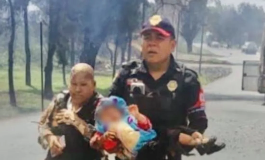 Alicia salvó a su nieta y se encuentra grave.