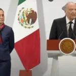 La presidenta Claudia Sheinbaum y el fiscal Alejandro Gertz Manero.
