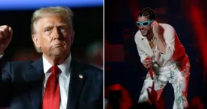 Donald Trump en shock por elección de Bad Bunny para el Super Bowl.