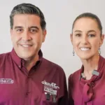 José María Tapia con Claudia Sheinbaum, en su época de candidato en Querétaro..