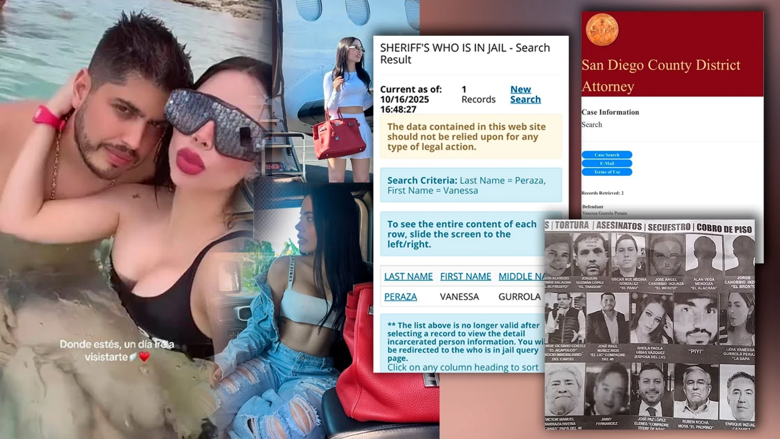 El Chato y Vanessa Gurrola.