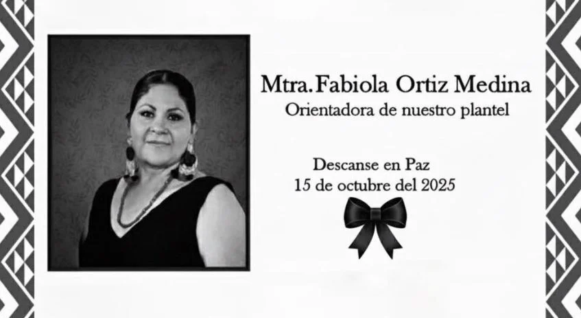 Maestra Fabiola Ortiz Medina.