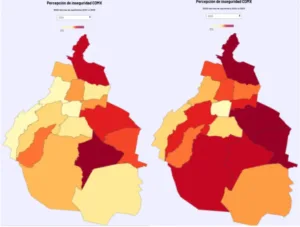 Percepción de inseguridad 2024 contra 2025.