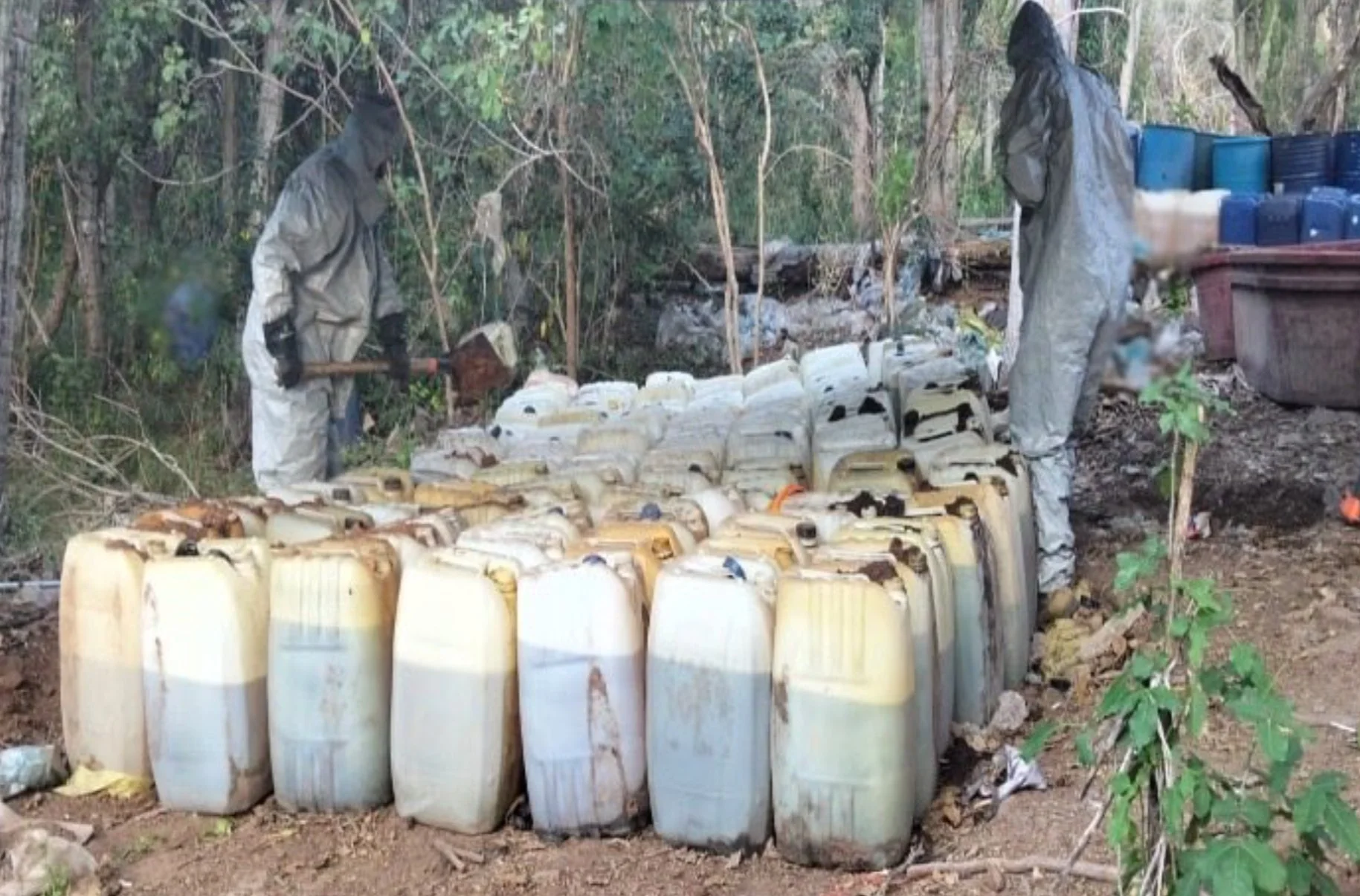 Parte de lo asegurado en los operativos de Sinaloa.