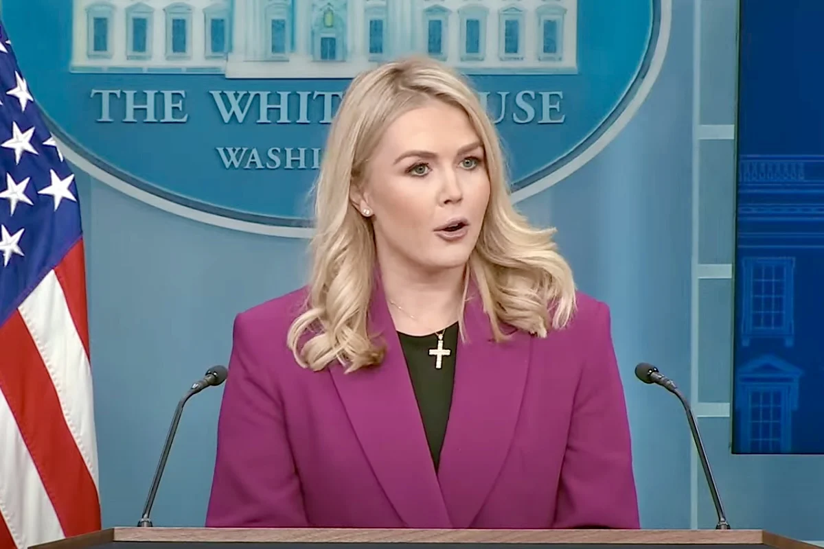 Karoline Leavitt, vocera de la Casa Blanca.