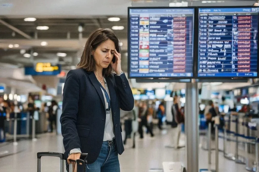 Los aeropuertos de Estados Unidos sufren caos por cancelación de vuelos.