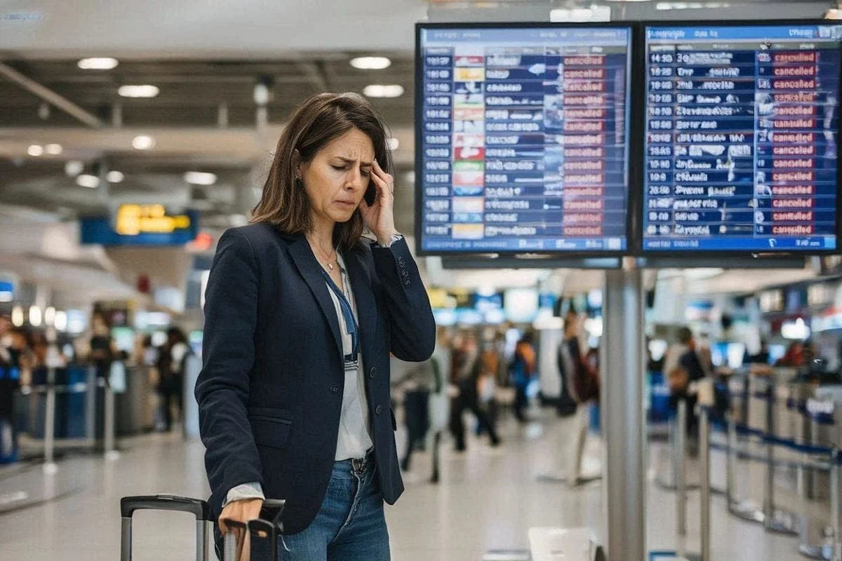 Los aeropuertos de Estados Unidos sufren caos por cancelación de vuelos.