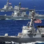 Armada de Estados Unidos realiza bloqueo en costas de Venezuela.