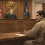 Nicolás Maduro compareció ante Tribunal de Nueva York. (Imagen creada con IA)
