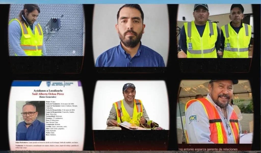 Parte de los 10 ingenieros secuestrados.