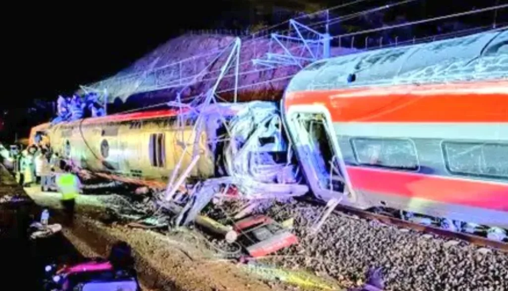 Trágico choque de trenes en Adamuz, España.