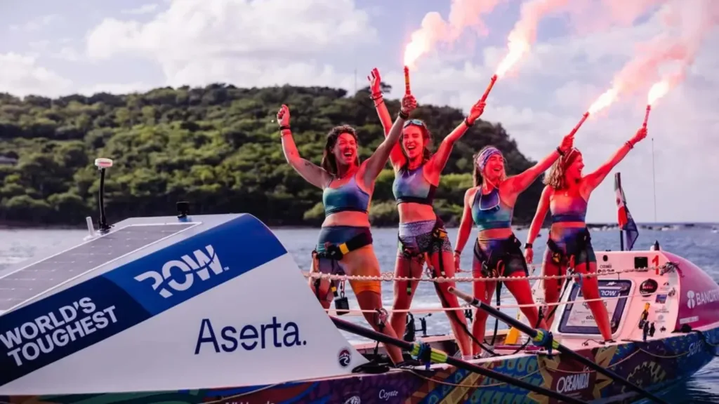 Cuatro mujeres hacen historia: cruzan el Atlántico a remo.