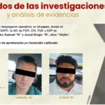 Los dos detenidos por el asesinato de Carlos Manzo.
