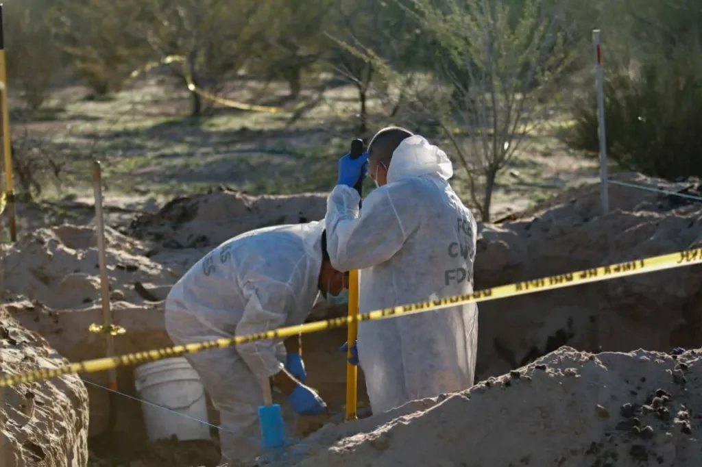 Encuentran restos óseos de nueve personas en Mexicali, Baja California.