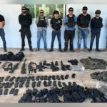 Los detenidos en la incursión federal a Jesús María, en Culiacán.