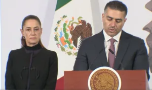 Claudia Sheinbaum y Omar García Harfuch lamentan la muerte de efectivos federales.