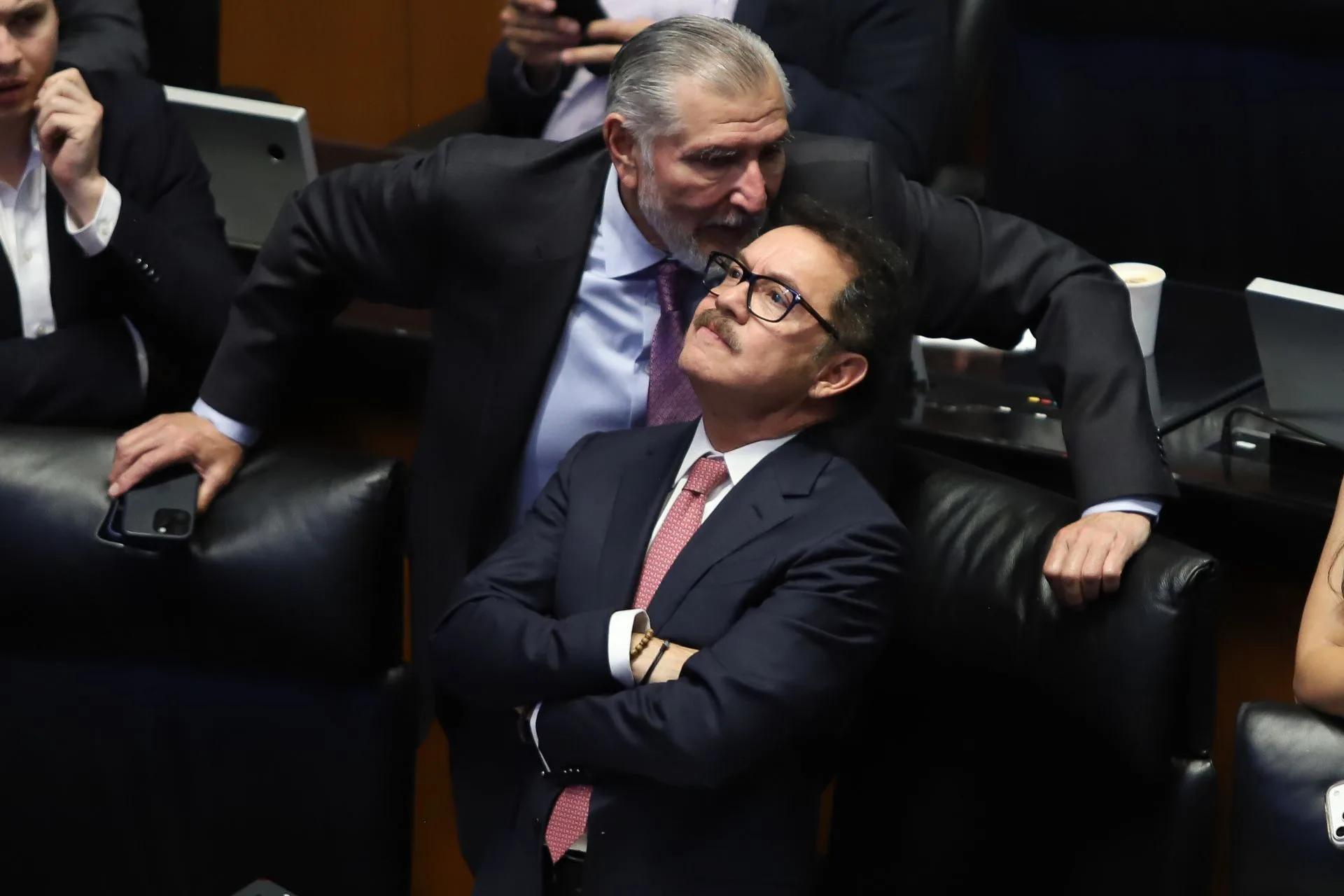 Adán Augusto López e Ignacio Mier en la antesala de la derrota.