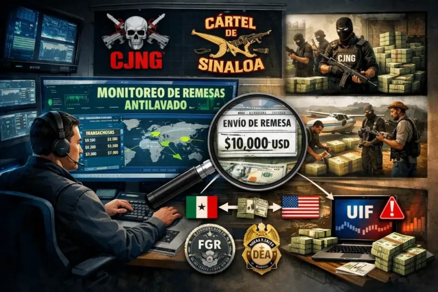 El FinCen realizará monitoreo de envíos de remesas a partir de mil dólares. (Imagen de IA creada con ChatGPT)