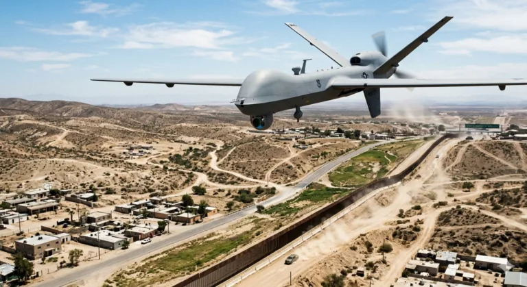 Según The NYT, drones de Estados Unidos localizaron el escondite de El Mencho. (Imagen creada con IA)