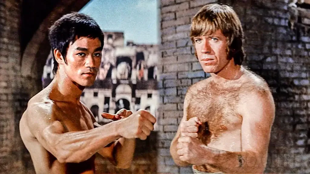 Bruce Lee y Chuck Norris.