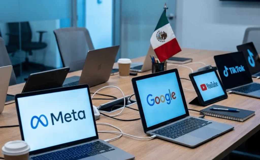 Acuerdo con Google, Facebook Tik Tok y Meta contra la violencia digital.