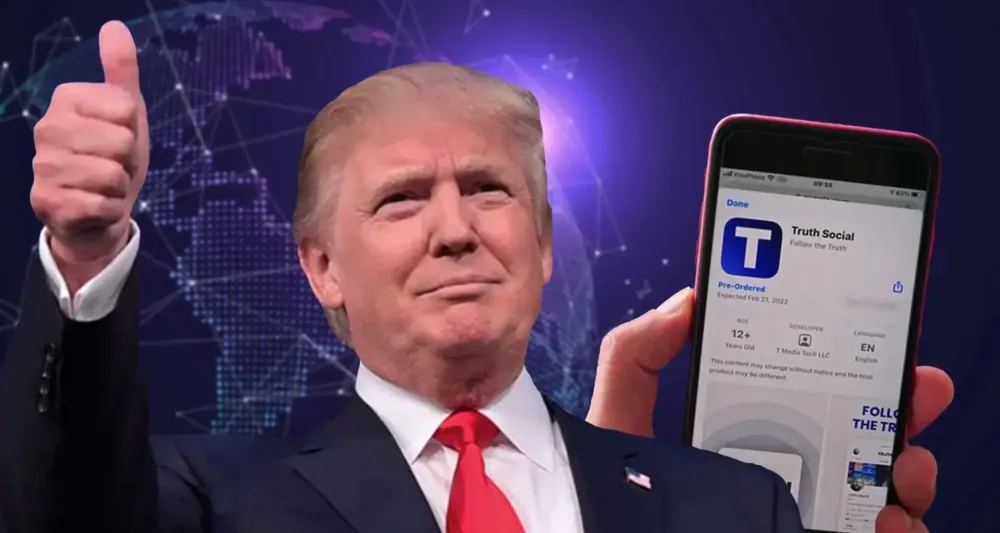 Donald Trump usa Truht Social para sugerir narcogobierno en México.