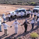 Guerreras Buscadoras localizan restos humanos en Guaymas.